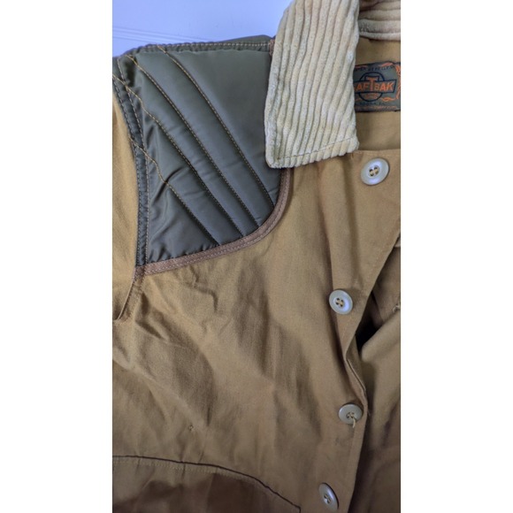 Vintage 70s SafTBak Hunting Shooting Jacket Medium Brown Canvas Field Outdoors - Picture 11 of 16